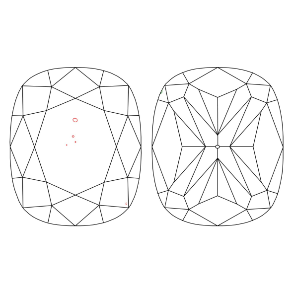 Inkluzie a cistota v prirodnom farebnom diamante cushion fancy hnedožltý 2.05 ct SI1 5828800235_Y5