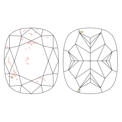 Prírodný farebný diamant s GIA certifikatom cushion fancy hnedožltý 2.02 ct SI2 1828230201_Y5 2