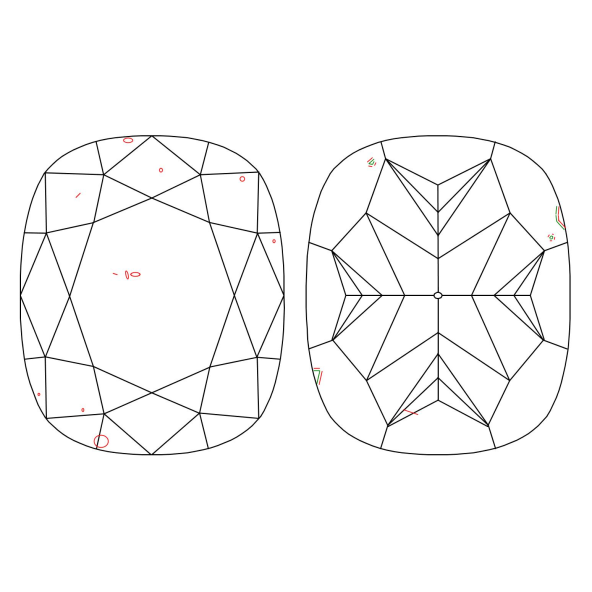 Inkluzie a cistota v prirodnom farebnom diamante cushion fancy hnedo-zeleno žltý 2.50 ct SI2 4828150644_Y5