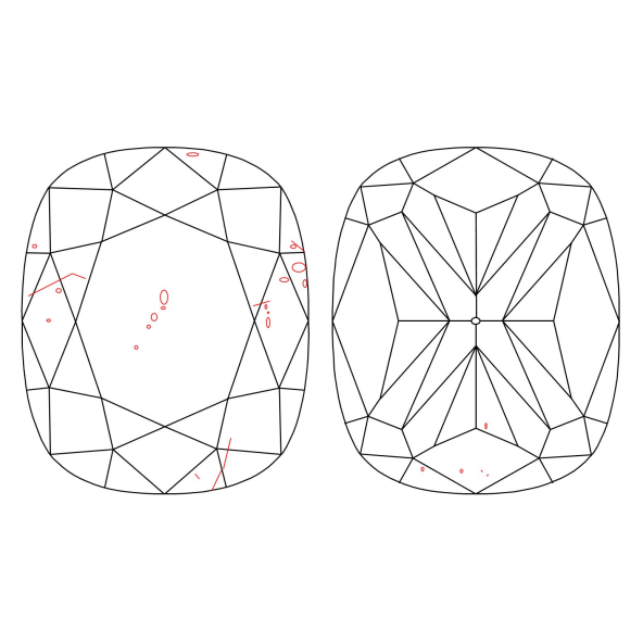 Inkluzie a cistota v prirodnom farebnom diamante cushion fancy deep hlboko nahnedlo nazelenalo žltý 2.03 ct SI2 9830200499_Y8
