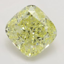 Farebný diamant cushion, fancy žltý, 1,7ct, GIA