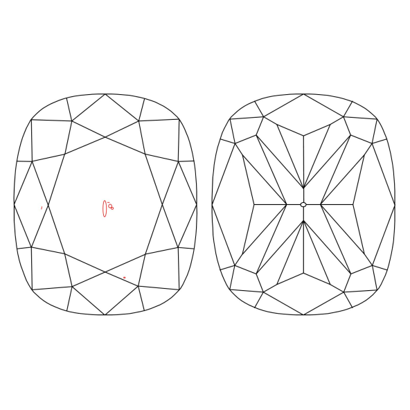 Inkluzie a cistota v prirodnom farebnom diamante cushion fancy sivozeleno žltý 1.71 ct SI1 8830040308_Y5