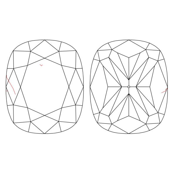 Inkluzie a cistota v prirodnom farebnom diamante cushion fancy dark tmavo žltkasto hnedý 1.60 ct SI1 1828800321_T9