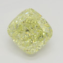 Farebný diamant cushion, fancy žltý, 1,67ct, GIA