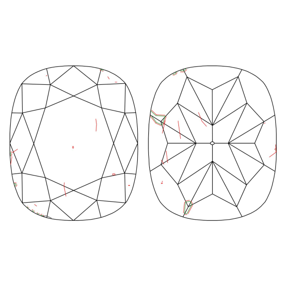 Inkluzie a cistota v prirodnom farebnom diamante cushion fancy dark tmavo hnedý 1.65 ct SI2 1828440021_T9