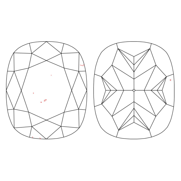 Inkluzie a cistota v prirodnom farebnom diamante cushion fancy žltohnedý 1.30 ct VS2 9841740019_T5