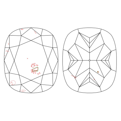 Prírodný farebný diamant s GIA certifikatom cushion fancy intense žltý 1.02 ct SI1 1829540121_Y6 2