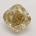 Farebný diamant cushion, fancy hnedožltý, 1,02ct, GIA
