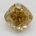 Farebný diamant cushion, fancy hnedožltý, 1,38ct, GIA