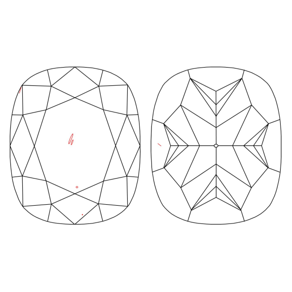 Inkluzie a cistota v prirodnom farebnom diamante cushion fancy hnedožltý 1.38 ct SI1 4828750844_Y5