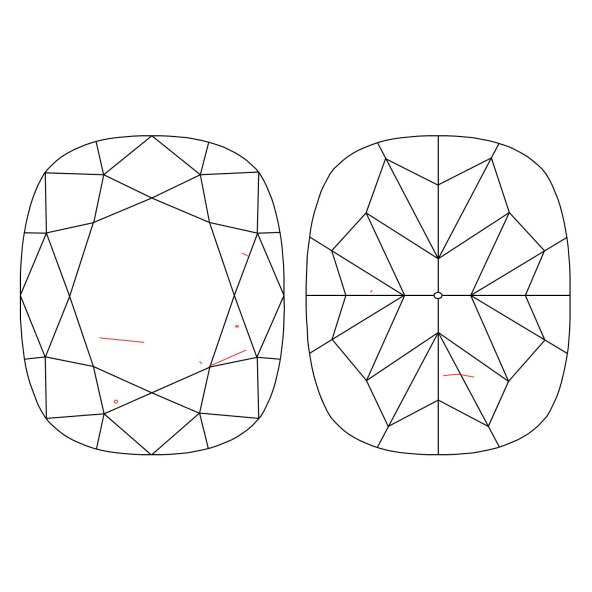 Inkluzie a cistota v prirodnom farebnom diamante cushion fancy dark tmavo žltkasto hnedý 1.21 ct SI1 6827080066_T9