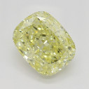 Farebný diamant cushion, fancy žltý, 1,04ct, GIA