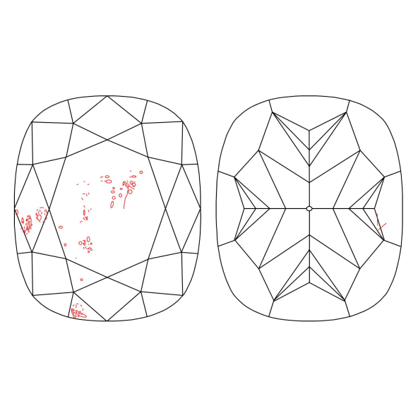 Inkluzie a cistota v prirodnom farebnom diamante cushion fancy žltý 1.10 ct SI2 1851510051_Y5