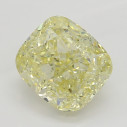 Farebný diamant cushion, fancy žltý, 1,12ct, GIA