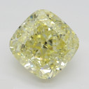 Farebný diamant cushion, fancy žltý, 1,17ct, GIA