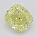 Farebný diamant cushion, fancy žltý, 1,41ct, GIA