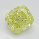 Farebný diamant cushion, fancy intense žltý, 1,37ct, GIA