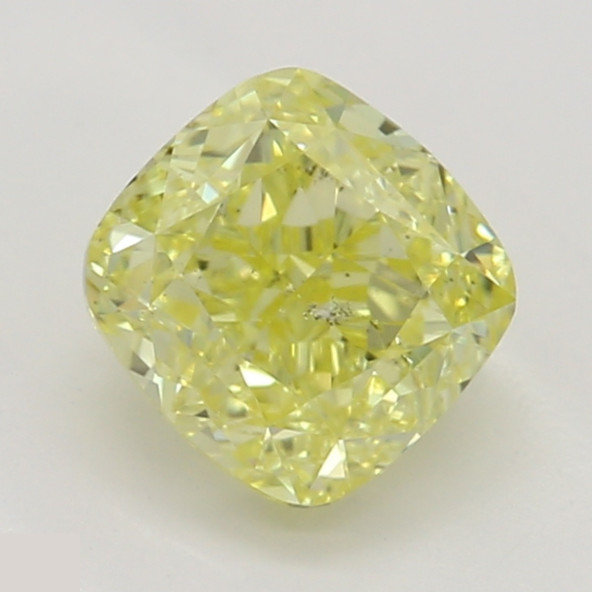 Prírodný farebný diamant s GIA certifikatom cushion fancy intense žltý 0.72 ct SI2 1828920320_Y6