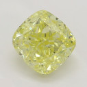 Farebný diamant cushion, fancy intense žltý, 0,72ct, GIA