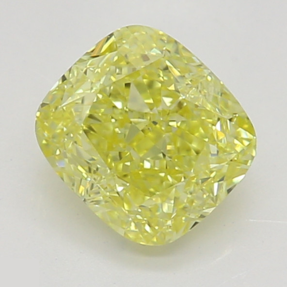 Prírodný farebný diamant s GIA certifikatom cushion fancy intense žltý 0.61 ct VS2 1829540540_Y6