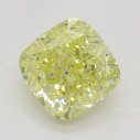 Farebný diamant cushion, fancy intense žltý, 0,54ct, GIA