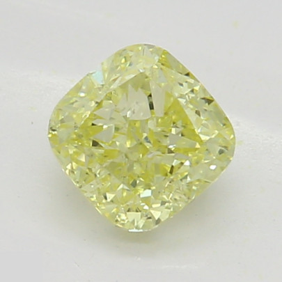 Prírodný farebný diamant s GIA certifikatom cushion fancy žltý 0.43 ct SI2 9117070049_Y5