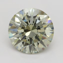 Farebný diamant okrúhly briliant, fancy sivasto žltozelený, 1,04ct, GIA