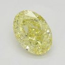 Farebný diamant oval, fancy intense žltý, 0,94ct, GIA