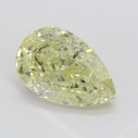 Farebný diamant slza, fancy light žltý, 3,09ct, GIA