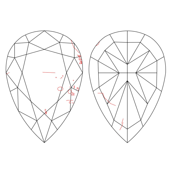 Inkluzie a cistota v prirodnom farebnom diamante slza fancy light žltý 3.09 ct I1 6828350066_Y4