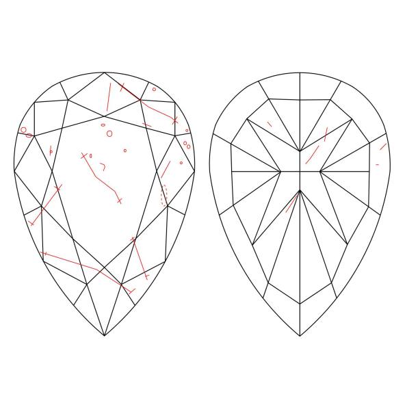 Inkluzie a cistota v prirodnom farebnom diamante slza fancy intense žltý 2.05 ct I1 9830910259_Y6