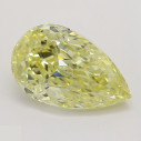 Farebný diamant slza, fancy intense žltý, 1,02ct, GIA