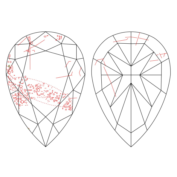 Inkluzie a cistota v prirodnom farebnom diamante slza fancy deep tmavo žltý 1.15 ct I2 8828010388_Y8