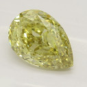 Farebný diamant slza, fancy hnedo-zeleno žltý, 0,9ct, GIA