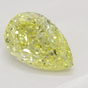 Farebný diamant slza, fancy intense žltý, 0,73ct, GIA