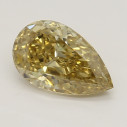 Farebný diamant slza, fancy hnedožltý, 0,75ct, GIA