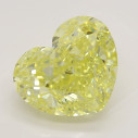 Farebný diamant srdce, fancy intense žltý, 3,03ct, GIA