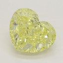 Farebný diamant srdce, fancy intense žltý, 2,21ct, GIA