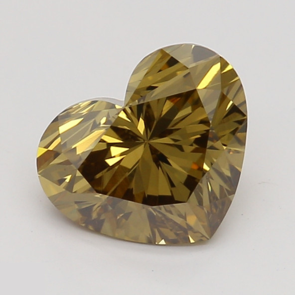 Prírodný farebný diamant s GIA certifikatom srdce fancy deep tmavo hnedo žltý 0.90 ct VS1 9860360009_Y8