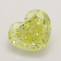 Farebný diamant srdce, fancy intense žltý, 0,56ct, GIA