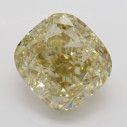 Farebný diamant cushion, fancy s nahnedlo žltou farbou, 4,07ct, GIA