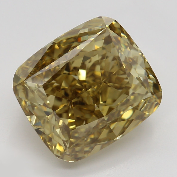 Prírodný farebný diamant s GIA certifikatom cushion fancy deep tmavo hnedo žltý 3.21 ct VVS1 5825640065_Y8