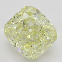 Farebný diamant cushion, fancy light žltý, 2,21ct, GIA