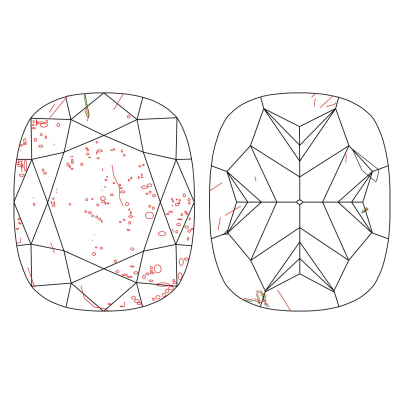 Prírodný farebný diamant s GIA certifikatom cushion fancy dark tmavo hnedý 2.20 ct I2 2828440072_T9 2