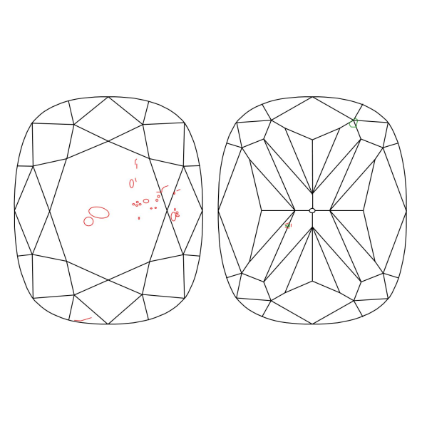 Inkluzie a cistota v prirodnom farebnom diamante cushion fancy dark tmavo žltkasto hnedý 1.26 ct I1 2828440082_T9