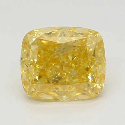 Prírodný farebný diamant s GIA certifikatom cushion fancy intense oranžovo žltý 0.78 ct I1 4101720214_Y6