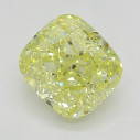 Farebný diamant cushion, fancy intense žltý, 0,6ct, GIA
