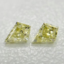 Prírodný žltý diamant v tvare šarkana 0,30 ctw