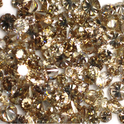 Fancy color diamant okrúhly briliant, fancy light Champagne 2 mm 0,04ct  BIRDT4BR-2 2