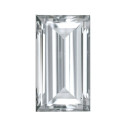 Prírodný diamant biely rovná bageta 2 x 1 mm 0,016ct, Fazetovaný